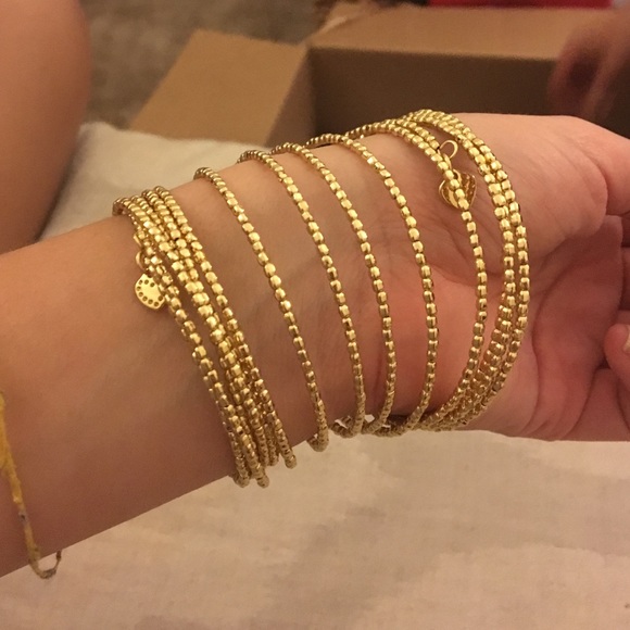 Gold wrap bracelet
