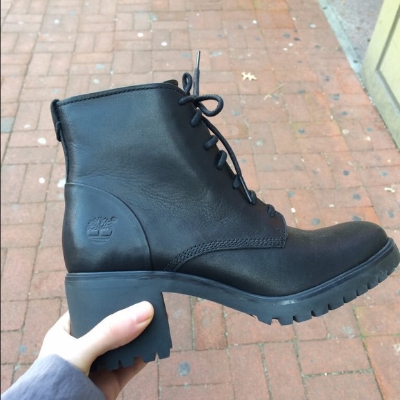 NWOT Timberland Black Heeled Boot