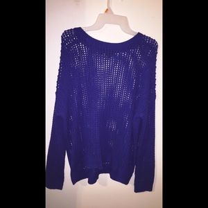 Royal Blue Knit Sweater
