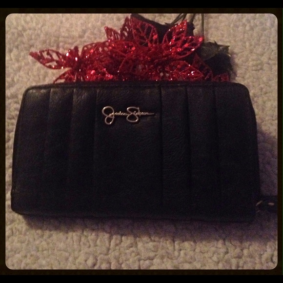 Jessica Simpson Handbags - Black Leather Billfold (large) Jessica Simpson