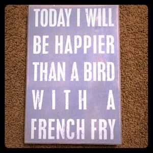 "Today I will be happier..." Canvas