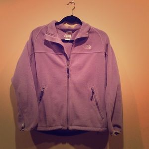 The north face fleece zip up jacket