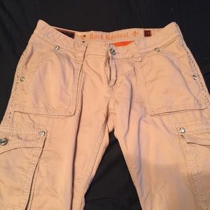 Never worn Rock Rival 29 cloth khaki Capri