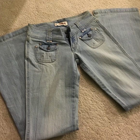 Hydraulic light blue flare jeans