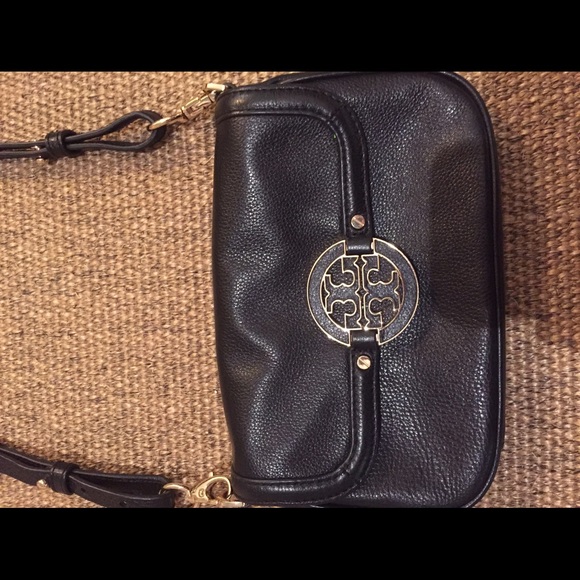 Tory Burch black Amanda cross body purse