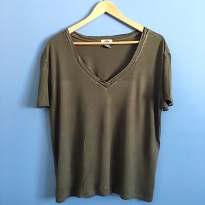 Hunter Green V-Neck