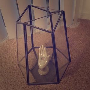 Silver geo terrarium