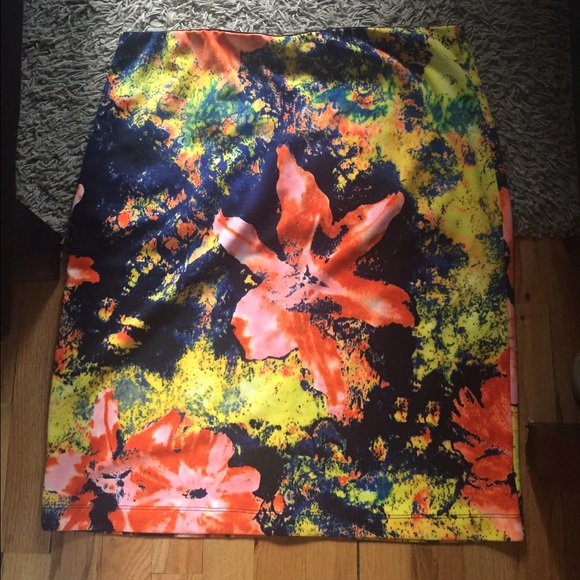 Colorful Betsey Johnson Pencil Skirt.