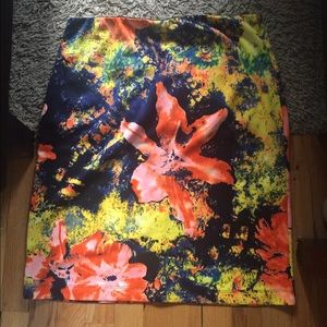 Colorful Betsey Johnson Pencil Skirt.