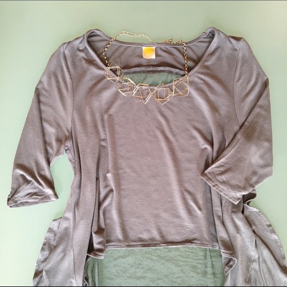 Sheer Back Top - Picture 2 of 4