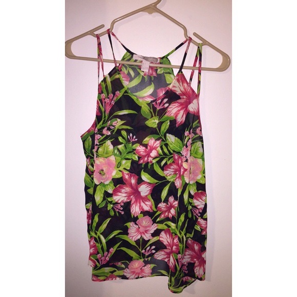 Floral Sheer Tank Top