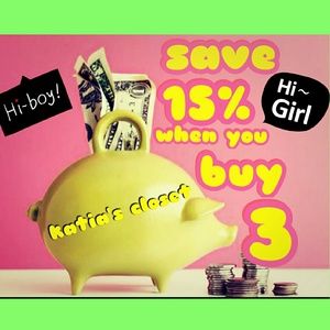 Save 15 on 3