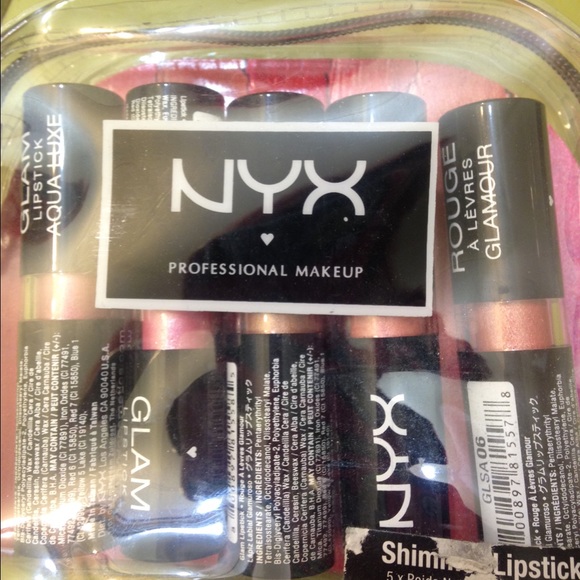 5 NYX lipsticks