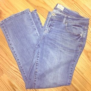 Aeropostale boot cut short jeans.