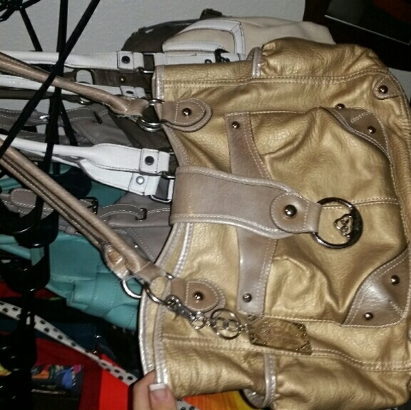 Gold handbag