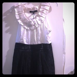 Bcbg maxazria black and white dress