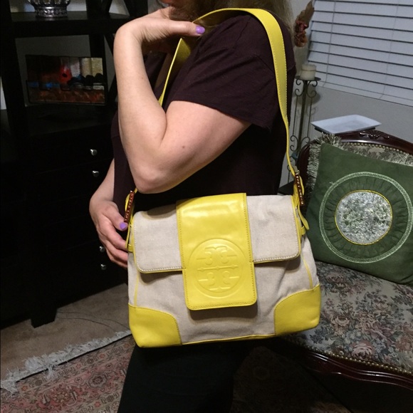 Authentic Tory Burch Yellow Bag
