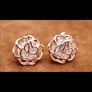 Beautiful rose gold filled earring....