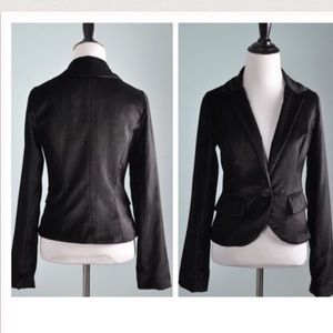 Cartonnier black velvet blazer