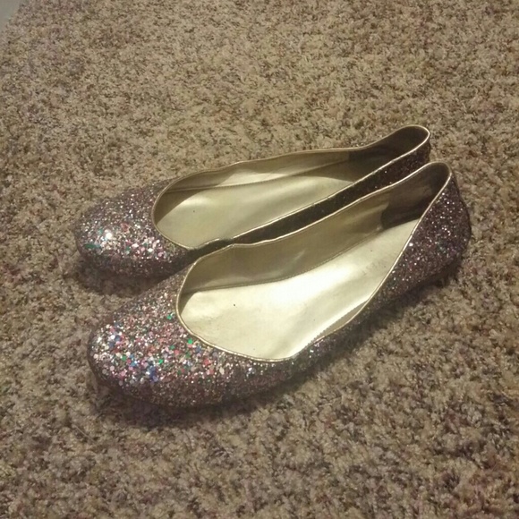Nine west sequin glittery flats - Picture 1 of 3