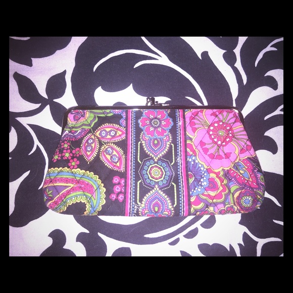 Vera Bradley kiss lock clutch wallet