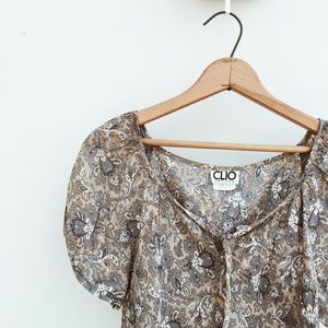 Vintage Paisley Blouse