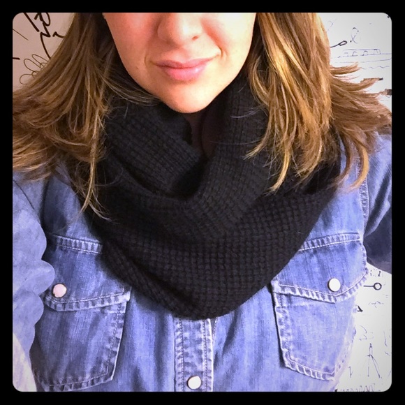 J. Crew Waffle Circle Scarf