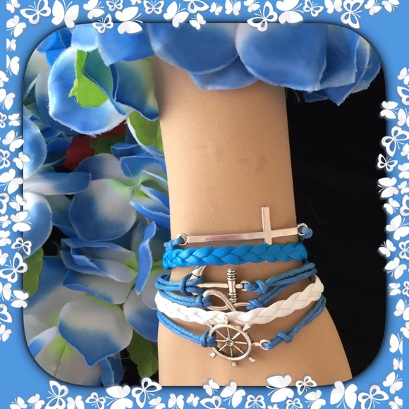 Jewelry - 🌺🌴🌺 BLUE & WHITE NAUTICAL BRACELET 🌺🌴🌺