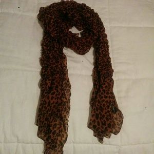 Cheetah print scarf