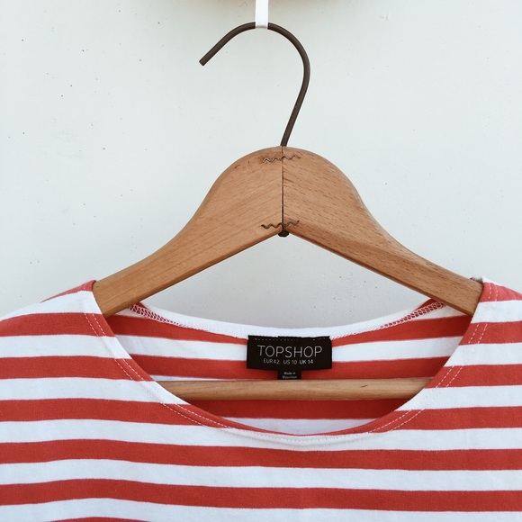 TopShop Striped Crop Top - Picture 3 of 3