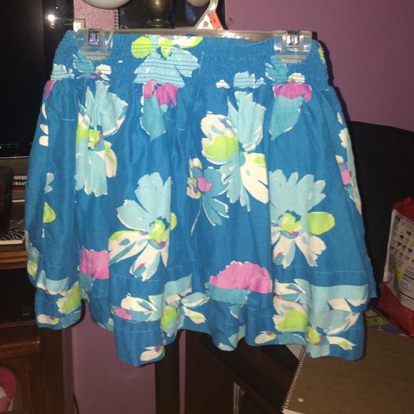 Blue flower skirt