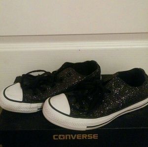 Sparkle black converse