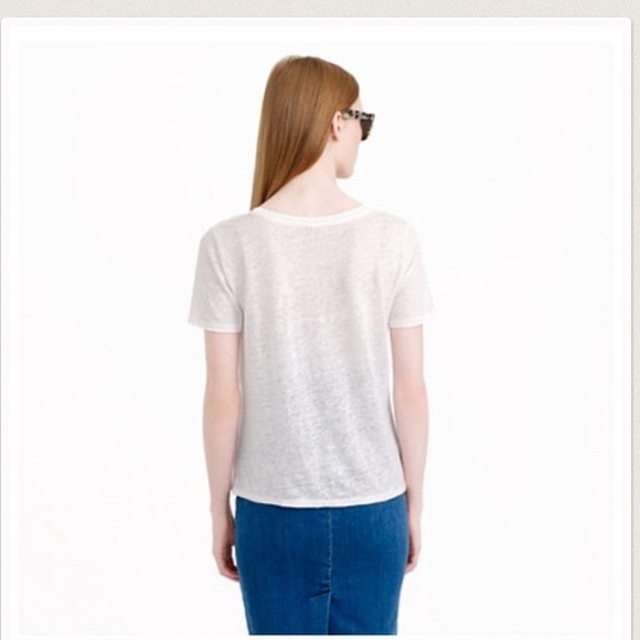 J.Crew Tout va bien linen tee - Picture 2 of 4