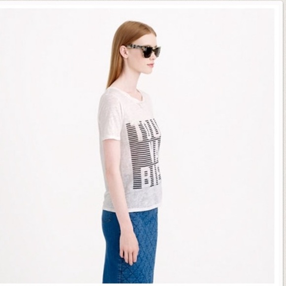 J.Crew Tout va bien linen tee - Picture 3 of 4