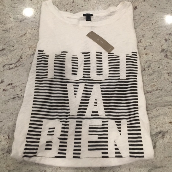 J.Crew Tout va bien linen tee - Picture 4 of 4