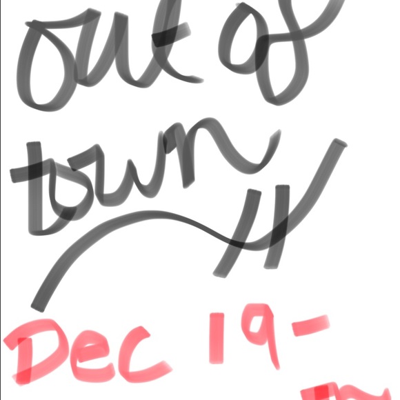 Out of town Xmas break!