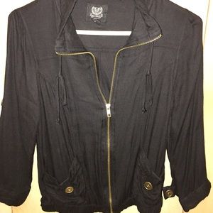 Black jacket with buttons