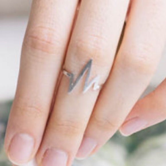 NEW Silver plated graph ring - Picture 2 of 2