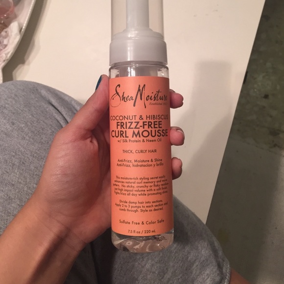Shea Moisture frizz free curl mousse