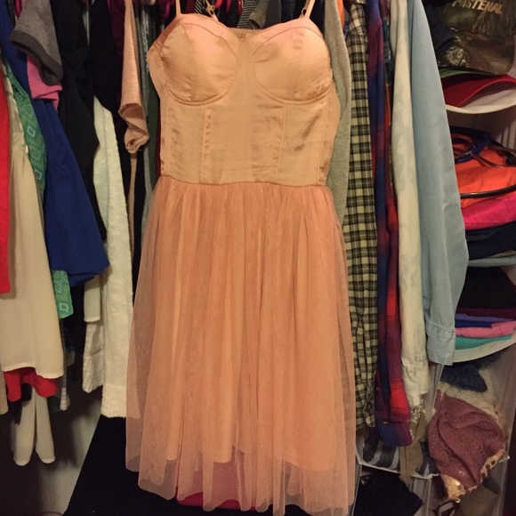 Peachy pink summer dress