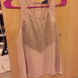 Blush sequin top