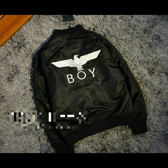 ✡SOLD✡Boy London Unisex Bomber Jacket Coat S Black