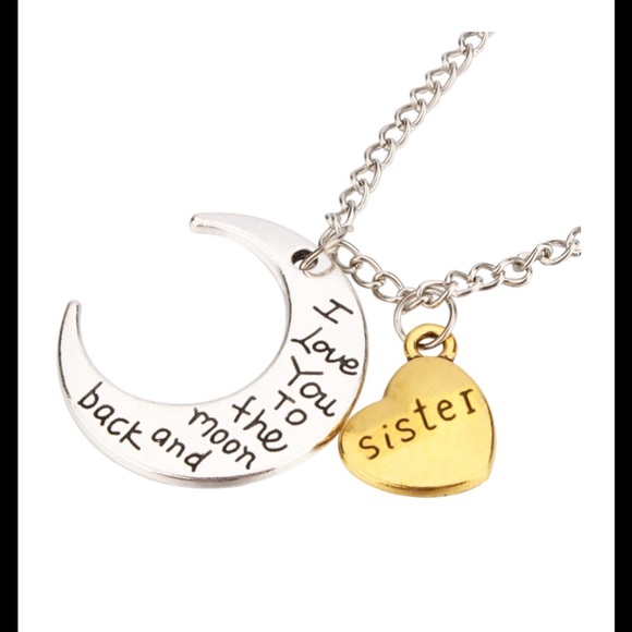 Jewelry - I love you to the moon necklace SISTER (1 left)