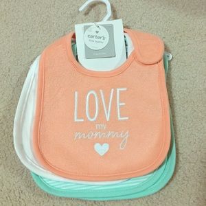 4 piece carter bibs