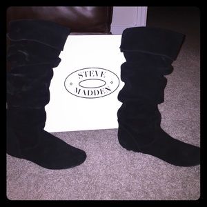 Steve Madden Women's Size 5 Bonanza Black Sued