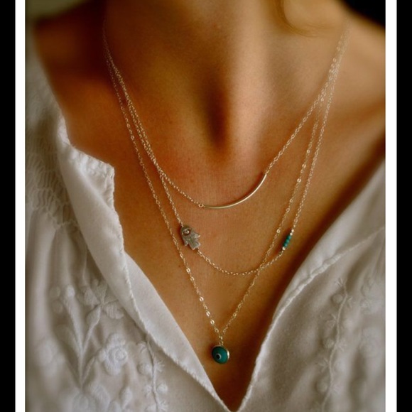 Jewelry - Hamsa Evil Eye Necklace