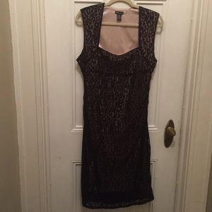 NWOT Moda International Cheetah Dress
