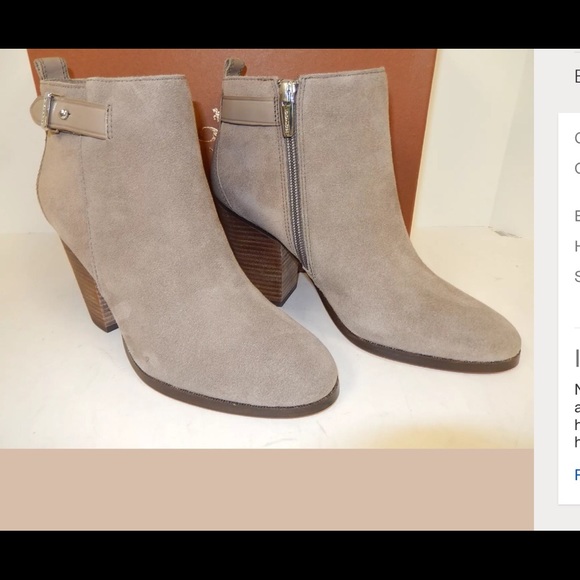 Coach Shoes - Coach NEW Hewes Ankle Bootie Feather Grey