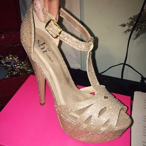 Champagne Sparkly Heels
