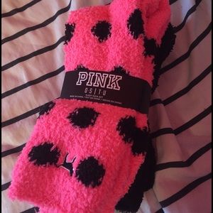 PINK fuzzy socks DISCOUNTED SHIPPING